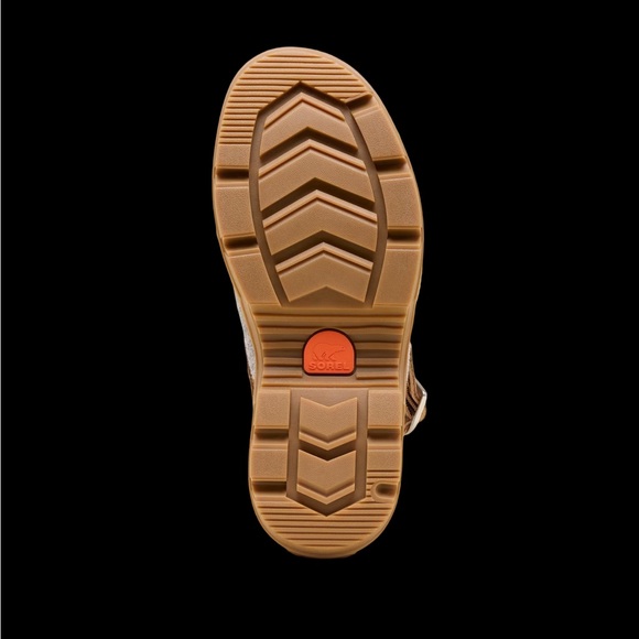 Sorel Grey Felt & Tan Leather Clog Sandals - Picture 5 of 9